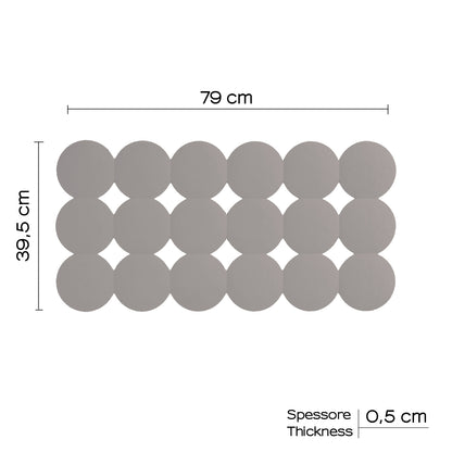 Tappeto antiscivolo vasca Giotto di Gedy 39x79 cm - Tortora chiaro by CeramicStore | Lo specialista del tuo bagno