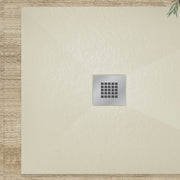Piatto Doccia filopavimento 70x90 Crema in resina effetto pietra Emoji riducibile by CeramicStore | Lo specialista del tuo bagno