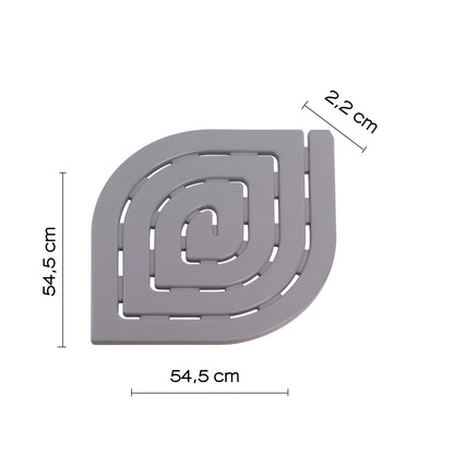 Pedana doccia 54.5x54.5 modello Spirale di Gedy - Grigio by CeramicStore | Lo specialista del tuo bagno