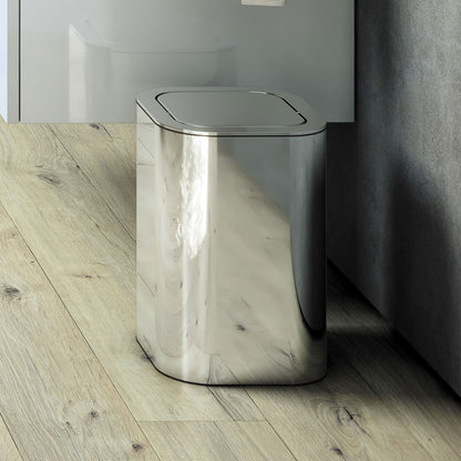 Cestino gettacarta in acciaio inox lucido della collezione 'Line' by Cosmic - versione outlet by CeramicStore | Lo specialista del tuo bagno
