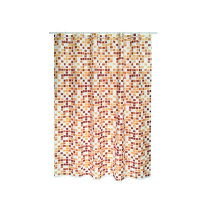 Tenda doccia in poliestere modello Mosaico 180 x 200 cm - Multicolore/Beige by CeramicStore | Lo specialista del tuo bagno