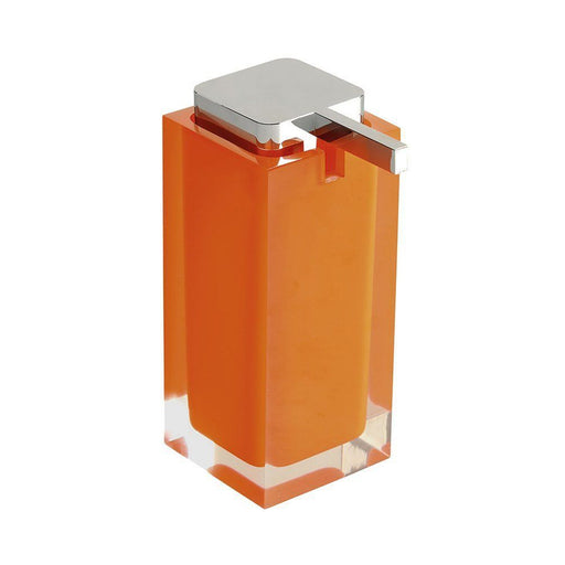 Dispenser sapone da appoggio in resina Gedy Linea Rainbow - Arancione