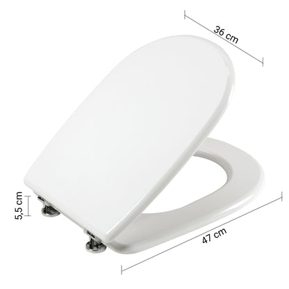 Sedile WC in MDF laccato epossidico per sanitari modello Aretusa Gedy 36x47x5