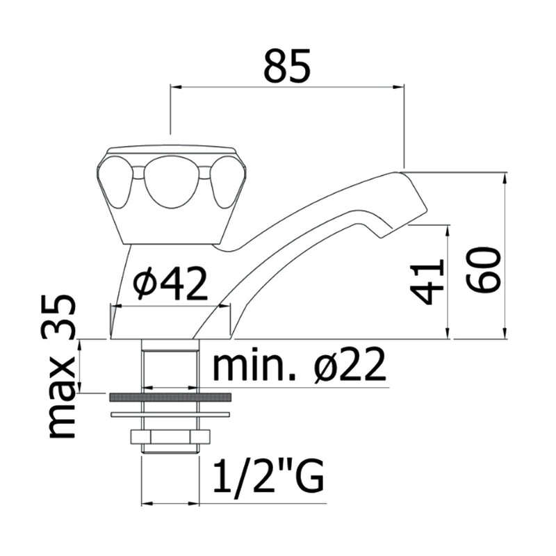 Rubinetto lavabo serie Danubio di Paffoni - Cromo by CeramicStore | Lo specialista del tuo bagno