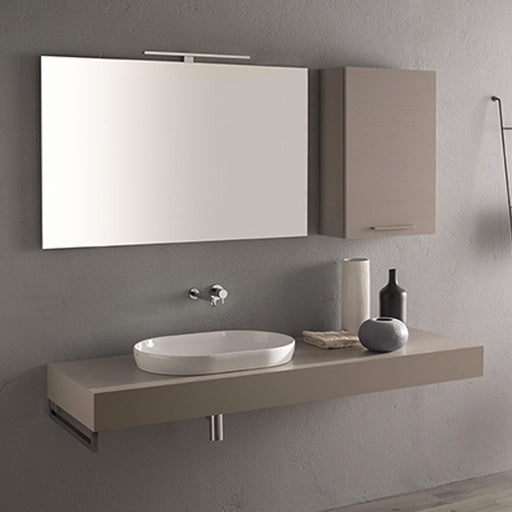 Lavabo ceramica bianca opaca Globo T-Edge installazione d'appoggio o a incasso by CeramicStore | Lo specialista del tuo bagno