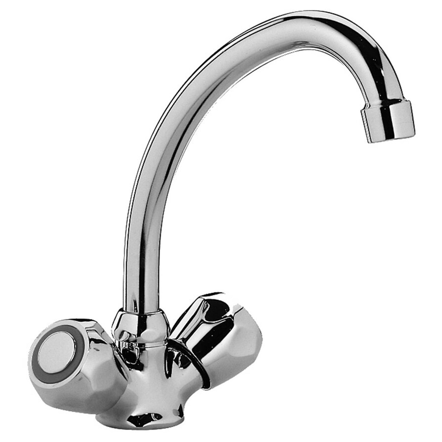 Miscelatore Lavello Monoforo di Paffoni Serie Danubio con canna orientabile €œC€ €“ Cromo by CeramicStore | Lo specialista del tuo bagno