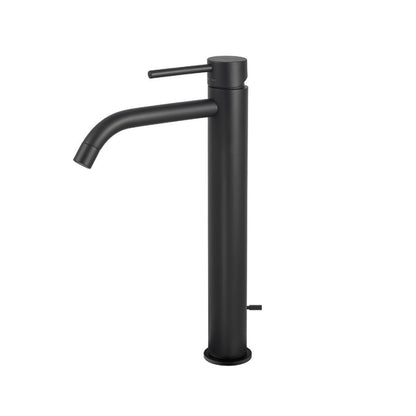 Miscelatore lavabo prolungato Paffoni Light con scarico automatico - Nero Opaco by CeramicStore | Lo specialista del tuo bagno