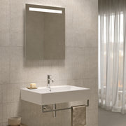 Lavabo rettangolare Stone 70x50x13 cm Ceramica Globo €“ Bianco lucido