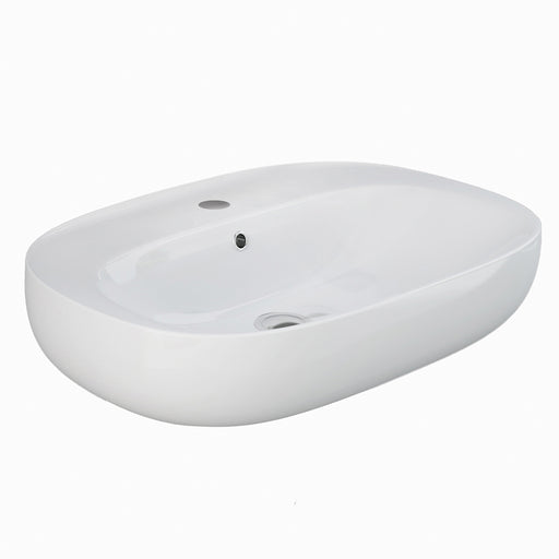 Lavabo sospeso ovale modello Illusion Rak Ceramics cm 50x44 by CeramicStore | Lo specialista del tuo bagno