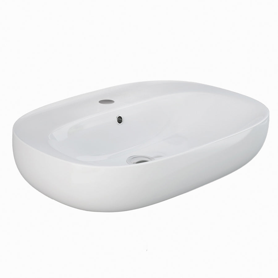 Lavabo sospeso ovale modello Illusion Rak Ceramics cm 55x44 by CeramicStore | Lo specialista del tuo bagno