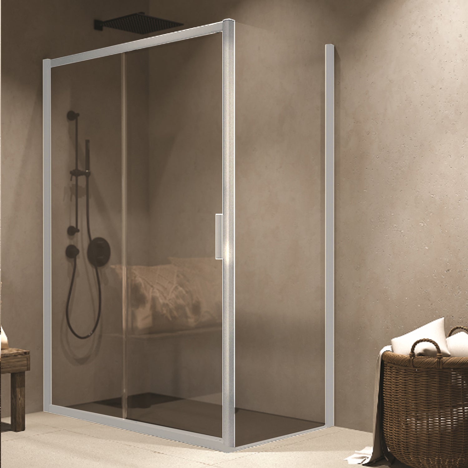 Parete fissa Barbados 70cm cristallo 6mm Made in Italy by CeramicStore | Lo specialista del tuo bagno