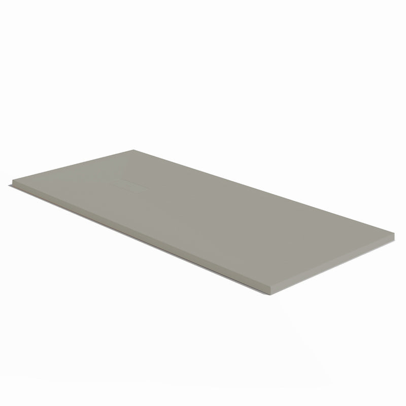 Piatto doccia in resina Fusion con griglia in tinta cm 110x90 Grigio Pietra by CeramicStore | Lo specialista del tuo bagno