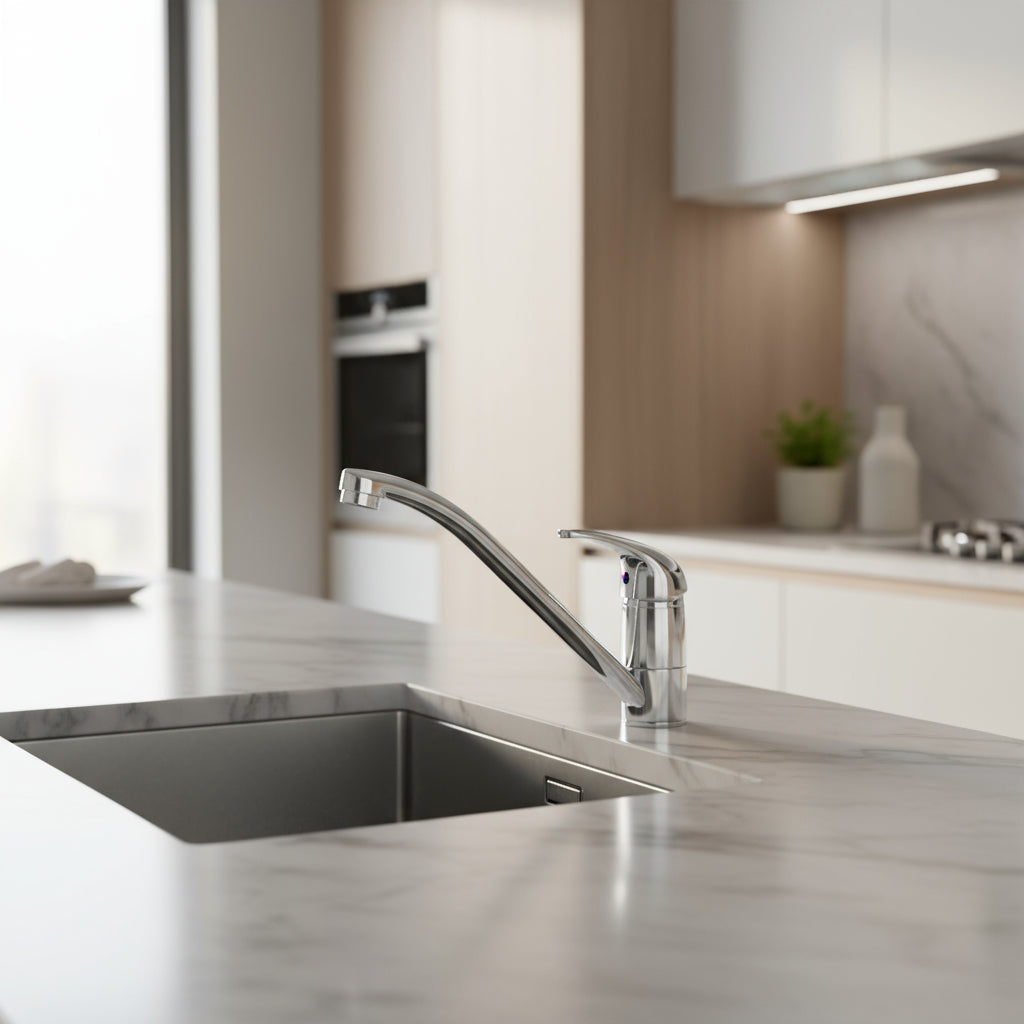 Miscelatore Lavello Monoforo con Canna Orientabile di Paffoni serie Nettuno Due - Cromato by CeramicStore | Lo specialista del tuo bagno