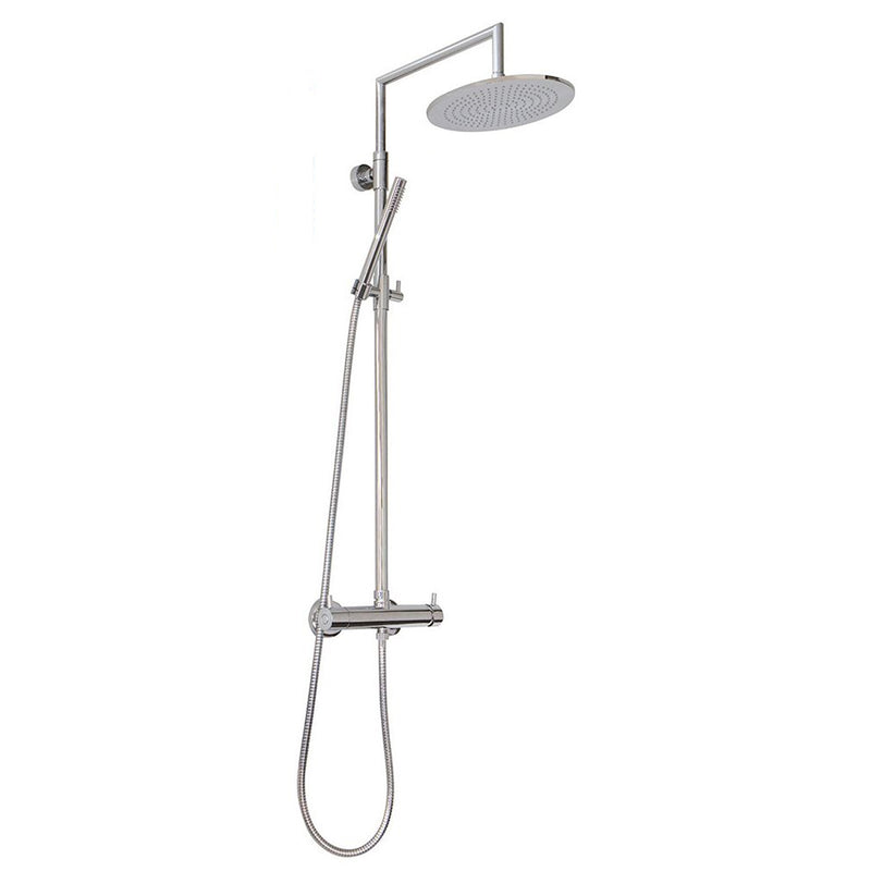 Colonna doccia tonda 2,4cm con soffione Linz e deviatore MX3C by CeramicStore | Lo specialista del tuo bagno