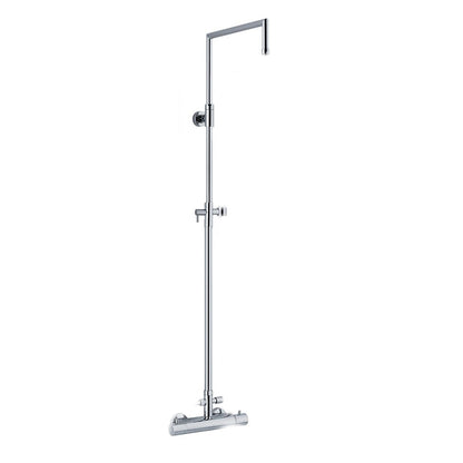Colonna doccia tonda 2,4cm in ottone con termostatico TM1B by CeramicStore | Lo specialista del tuo bagno