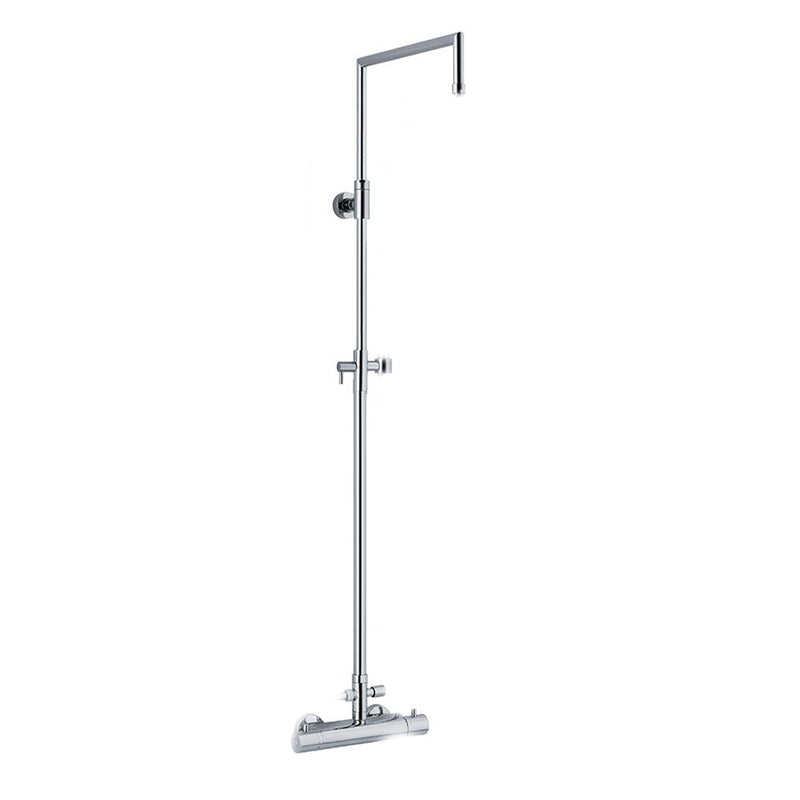 Colonna doccia tonda 2,4cm con soffione Linz e termostatico TM3C by CeramicStore | Lo specialista del tuo bagno