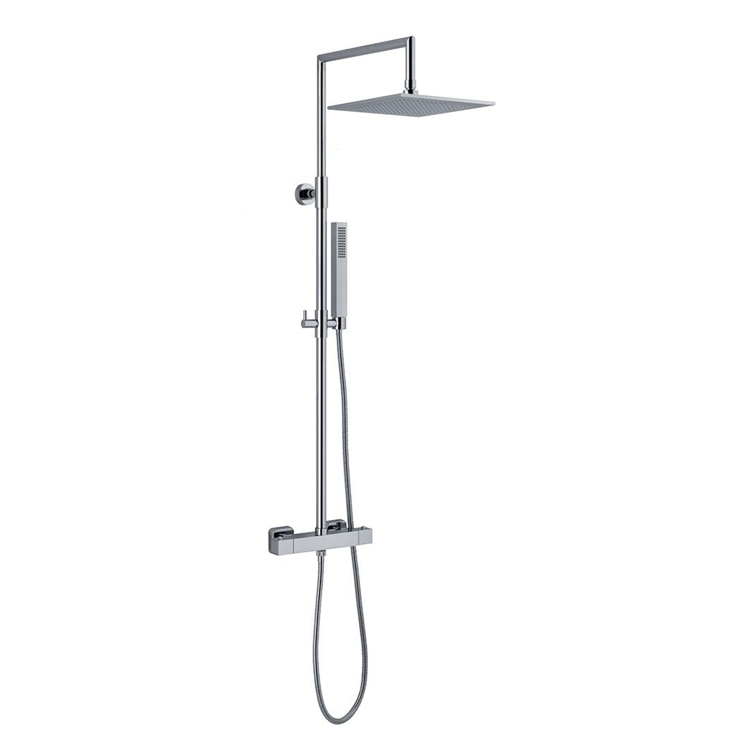 Colonna doccia tonda 2,4cm con soffione e termostatico TM3Q by CeramicStore | Lo specialista del tuo bagno