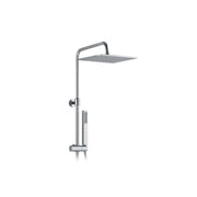 Colonna doccia tonda con soffione, lavapiedi e termostatico by CeramicStore | Lo specialista del tuo bagno