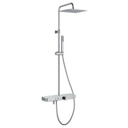 Colonna doccia tonda con soffione, lavapiedi e termostatico by CeramicStore | Lo specialista del tuo bagno