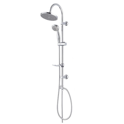 Colonna doccia in acciaio con soffione Chelsea, doccino e supporti a muro by CeramicStore | Lo specialista del tuo bagno