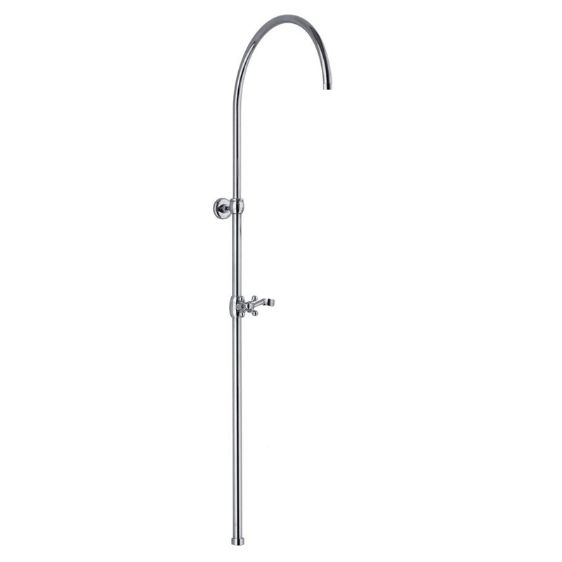 Colonna doccia tonda 2,2cm in ottone con soffione e attacco 3/4F by CeramicStore | Lo specialista del tuo bagno