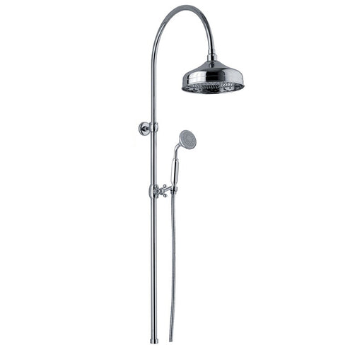 Colonna doccia tonda 2,2cm in ottone con soffione e attacco 3/4F by CeramicStore | Lo specialista del tuo bagno