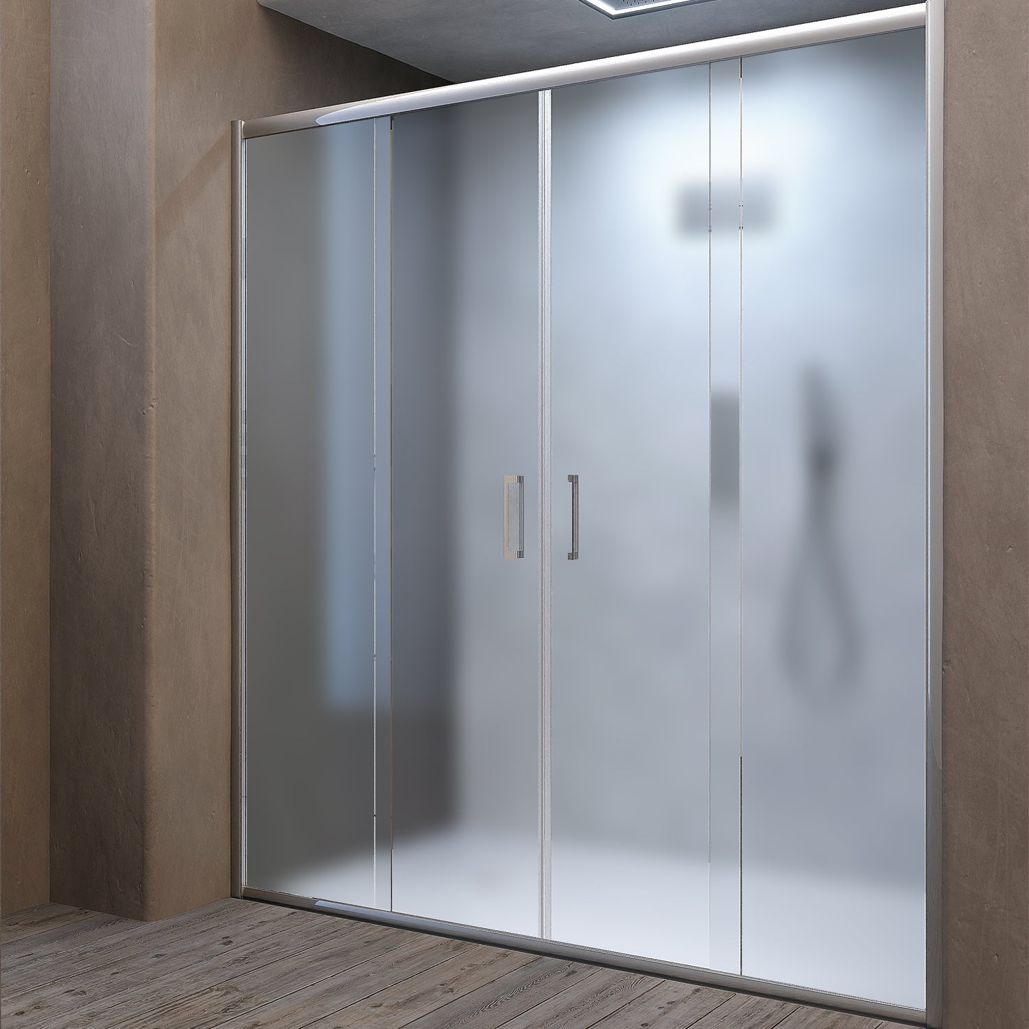 Box doccia per nicchia 2 porte scorrevoli Tonga 137/142 cm - Satinato by CeramicStore | Lo specialista del tuo bagno