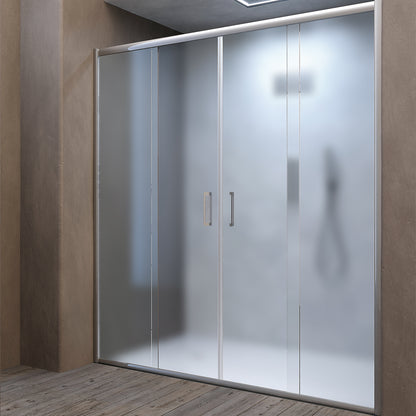Box doccia per nicchia 2 porte scorrevoli Tonga 137/142 cm - Satinato by CeramicStore | Lo specialista del tuo bagno