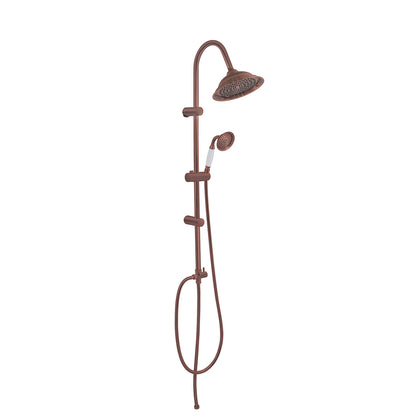 Colonna doccia regolabile con soffione e doccetta modello Liberty 02 - Rame by CeramicStore | Lo specialista del tuo bagno