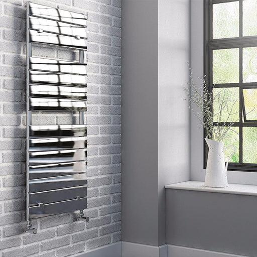 Termoarredo scaldasalviette Lazzarini Palermo 1213x500 interasse 450 cromato by CeramicStore | Lo specialista del tuo bagno