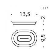 Porta sapone in vetro acidato collezione Luna di Colombo Design by CeramicStore | Lo specialista del tuo bagno