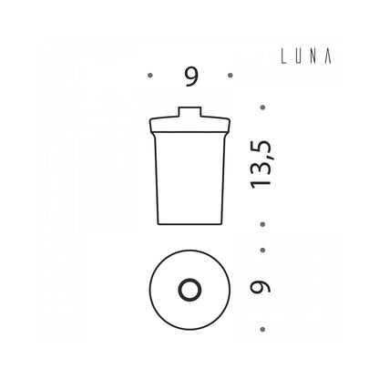 Contenitore per spandisapone in vetro acidato Luna di Colombo Design by CeramicStore | Lo specialista del tuo bagno