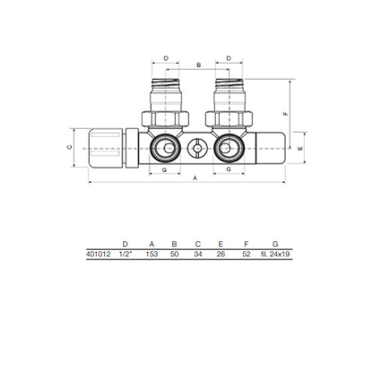 Kit Valvola-Detentore Termostatizzabile Monotubo/Bitubo con Testa Termostatica Cromo by CeramicStore | Lo specialista del tuo bagno