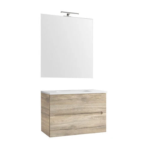 Mobile bagno sospeso linea talia da 70 cm tortora opaco