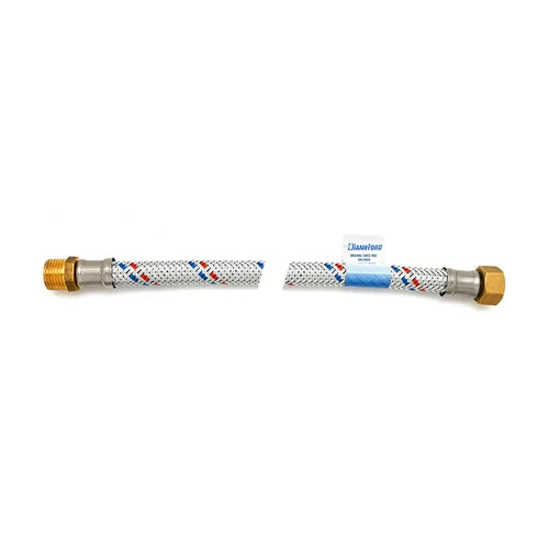 Flessibile antivibrante in acciaio zincato mf cm 30 1