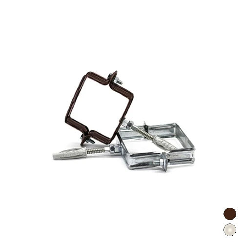 Collare pluviale quadro diam. 80x80 mm zincato