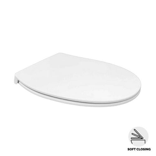 Sedile karla in abs flat con soft close bianco