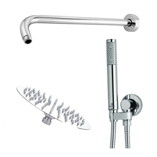 Composizione doccia soffione tondo Ares diametro 400 mm e kit duplex Bossini by CeramicStore | Lo specialista del tuo bagno