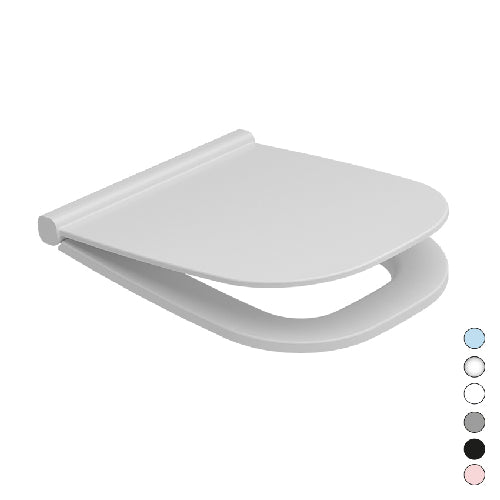 Sedile wc in termoindurente alba soft closing grigio cemento