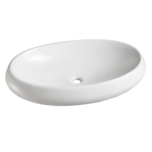 Lavabo da appoggio mod. la67 cm 75 x 44 bianco