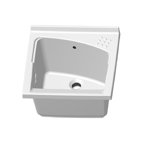 Lavatoio in ceramica revine da incasso per mobile cm 61 x 61