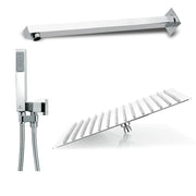 Composizione doccia squadrata Bossini Cube con soffione 40X40 braccio e kit duplex by CeramicStore | Lo specialista del tuo bagno