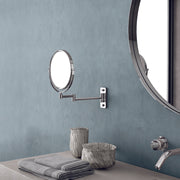 Specchio ingranditore Gaia di Gedy in Acciaio Inox - Cromato by CeramicStore | Lo specialista del tuo bagno