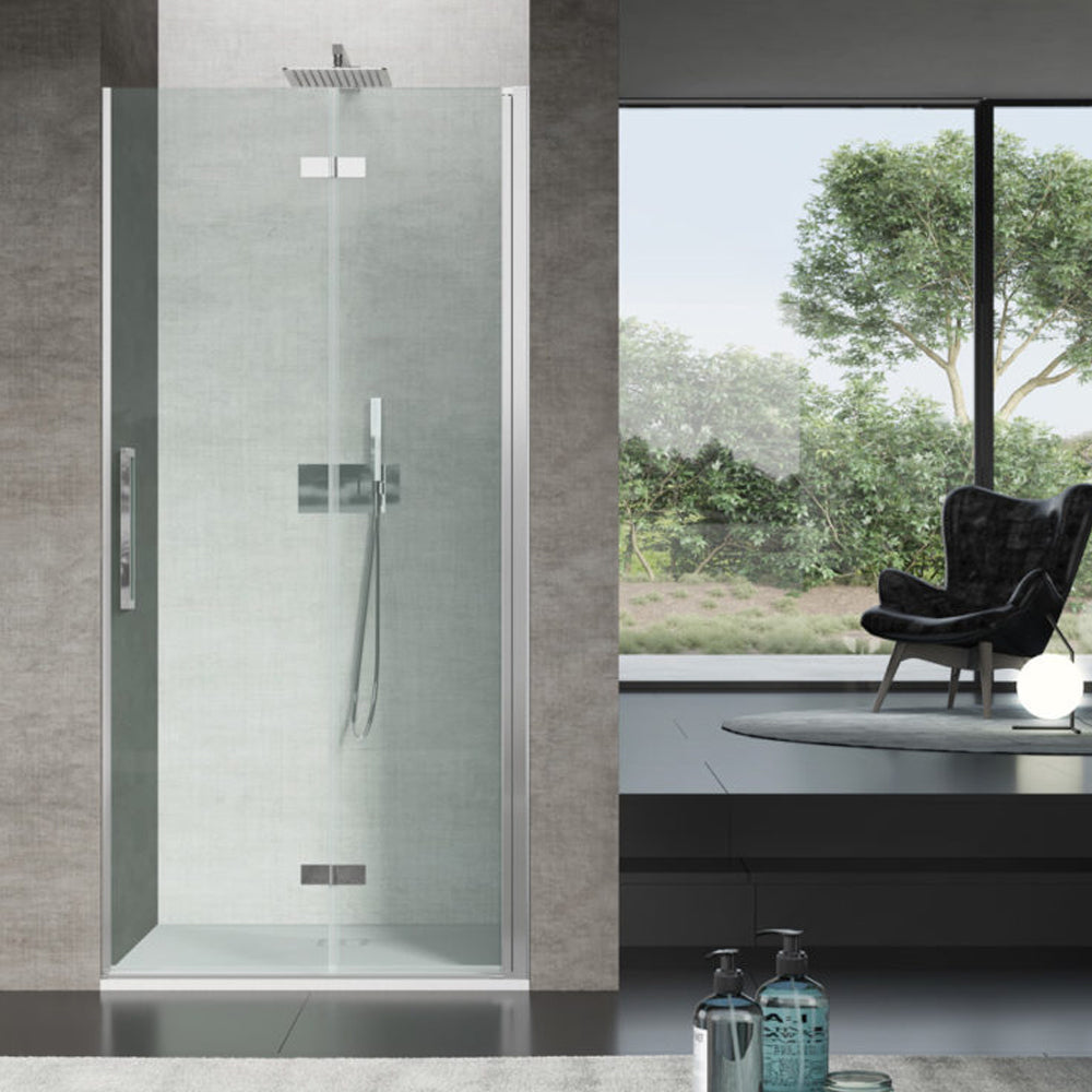 Porta doccia a soffietto apertura destra cm 100 modello Beauty in cristallo temperato mm 8 by CeramicStore | Lo specialista del tuo bagno