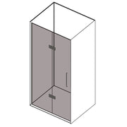 Porta doccia a soffietto apertura sinistra cm 100 modello Beauty in cristallo temperato mm 8 by CeramicStore | Lo specialista del tuo bagno