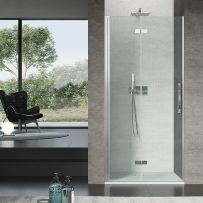 Porta doccia a soffietto apertura sinistra cm 100 modello Beauty in cristallo temperato mm 8 by CeramicStore | Lo specialista del tuo bagno