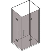 Box doccia con apertura angolare a soffietto cm 90x90 modello Beauty in cristallo temperato mm 8 by CeramicStore | Lo specialista del tuo bagno
