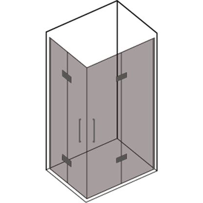 Box doccia con apertura angolare a soffietto cm 100x100 modello Beauty in cristallo temperato mm 8 by CeramicStore | Lo specialista del tuo bagno