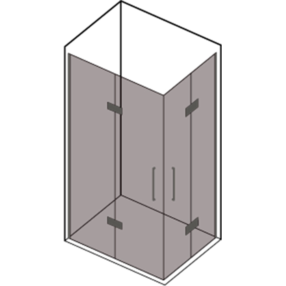 Box doccia con apertura angolare a soffietto cm 100x100 modello Beauty in cristallo temperato mm 8 by CeramicStore | Lo specialista del tuo bagno