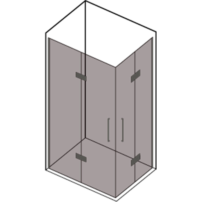 Box doccia con apertura angolare a soffietto cm 80x90 modello Beauty in cristallo temperato mm 8 -LATO SINISTRO by CeramicStore | Lo specialista del tuo bagno